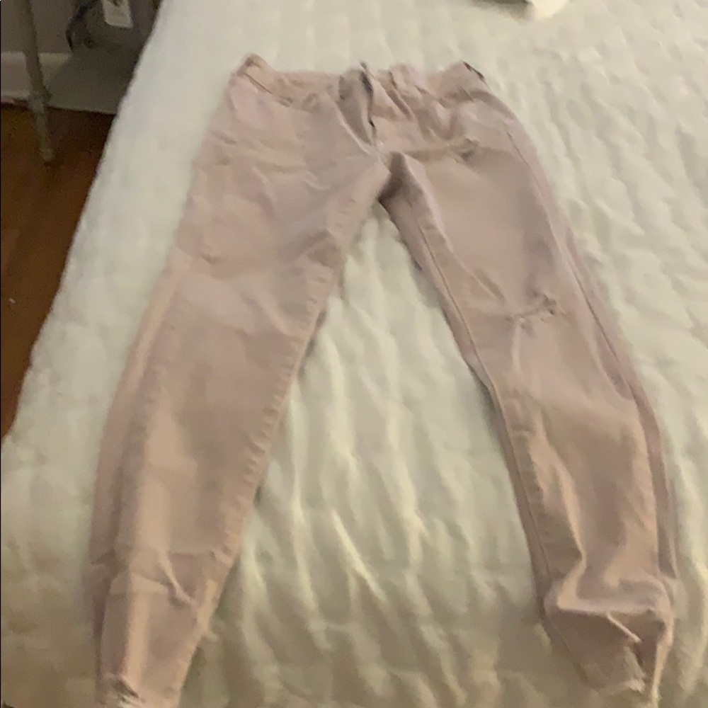 pink jeans